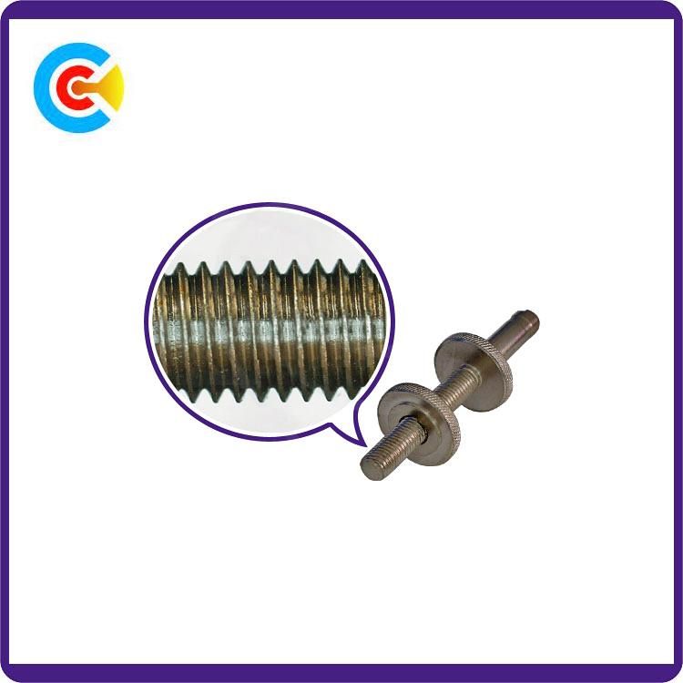 Carbon Steel 4.8/8.8/10.9 Galvanized Non-Standard Knurled Screw Nut for Building/Bridge/Railway/Machine
