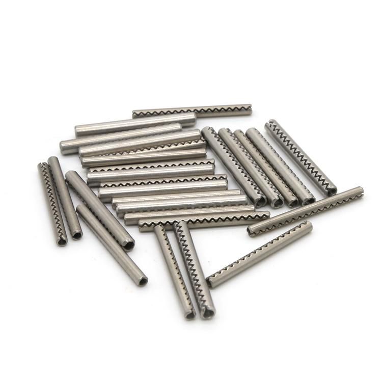Slotted Dowel Double Spring Pin Tooth Waved Spring Pin Zinc Plated