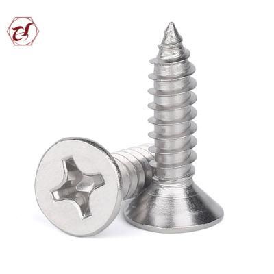 DIN 7982 Stainless Steel Phillips Csk Head Self Tapping Screw