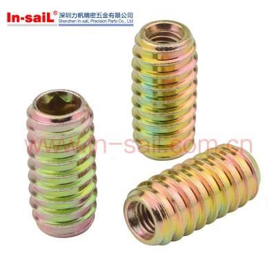 Steel Zinc Plated Threaded Insert Nuts for Furniture