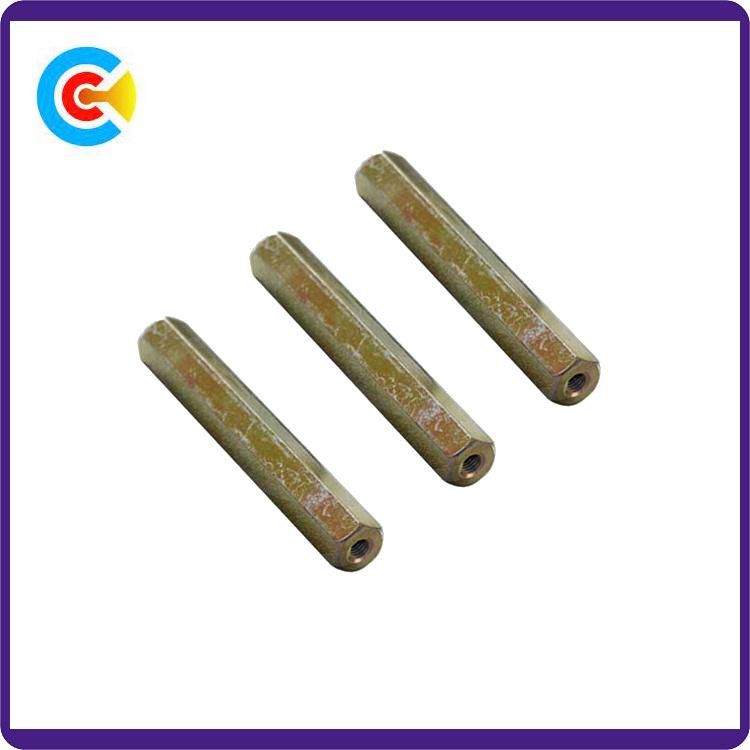 GB/DIN/JIS/ANSI Carbon Steel 4.8/8.8/10.9 Galvanized Hexagonal Pillars for Building Railway