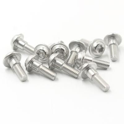 M2*4 Flat Pan Thin Head Pivot 6-Lobe Torx Shoulder Step Tox Screw