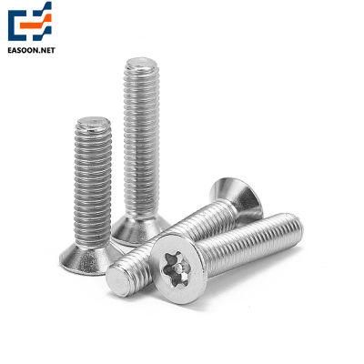 Stainless Steel Torx Flat Head Countersunk Head Security Machine Screw Hardware Countersunk Torx Head Machine Screw Driver Systems Screw