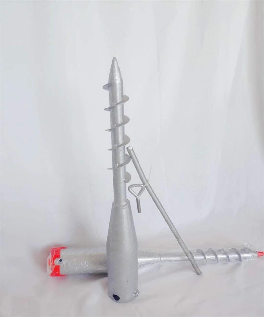 Galvanized Ground Screw, Ground Screw Anchor, Ground Screw Pole Anchor