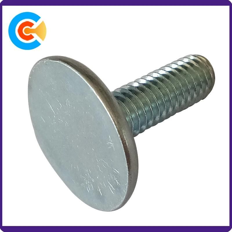 Zinc Plated Flat Round Big Large Head Thumb Screws