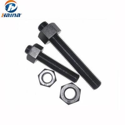 Carbon Steel Stud Bolt A193-B7 in Black