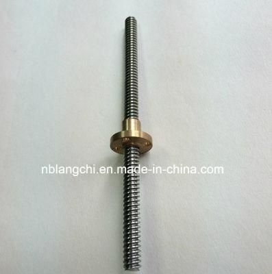 Set Trapezoidal Lead Screw and Bronze Flanged Nut Tr8X4 (p2)