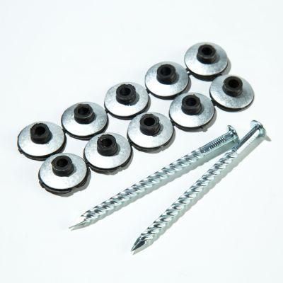65mm Roofing Screw Washer Nails with spiral Shank