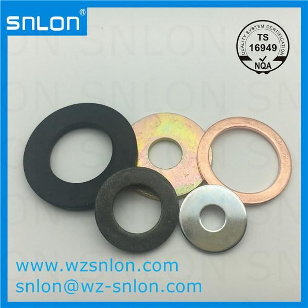 White Zinc Galvanized Plain Washer Flat Washer Fiber Gasket