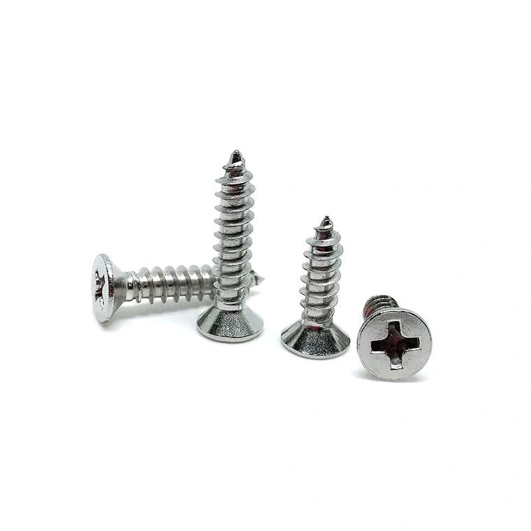 White Color Flat Head Self Tapping Screws Chipboard Screws Wholesale