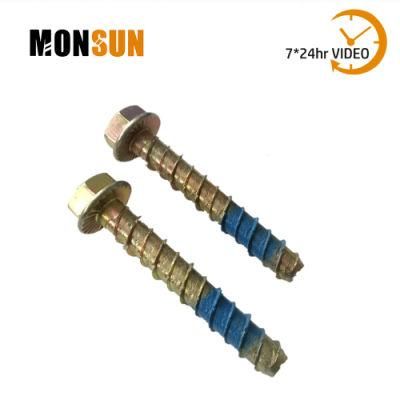 Hexagon Flange Self-Cutting Thread Self-Tapping Concrete Anchor Bolts
