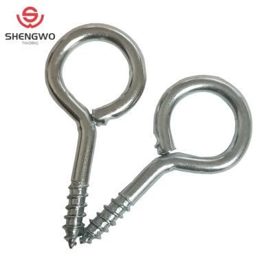 Customized Carbon Steel Zinc Plated Close Eye Hanging Hook Screw