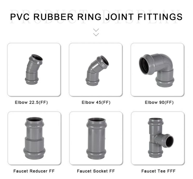 Factory Outlet High Quality PVC Pipe Fittings-Pn10 Standard Plastic Pipe Fitting Faucet Flange for Water Supply