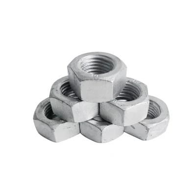 High Strength Grade 5.0/6.0/8.0/10.0/12.0 Hot DIP Galvanized Nut M10-M100 Hex Nut