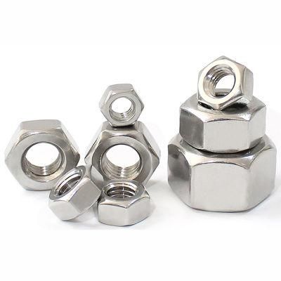 A2-70 A4-80 Stainless Steel DIN 934 Coarse Fine Pitch Thread Hexagon Hex Nuts