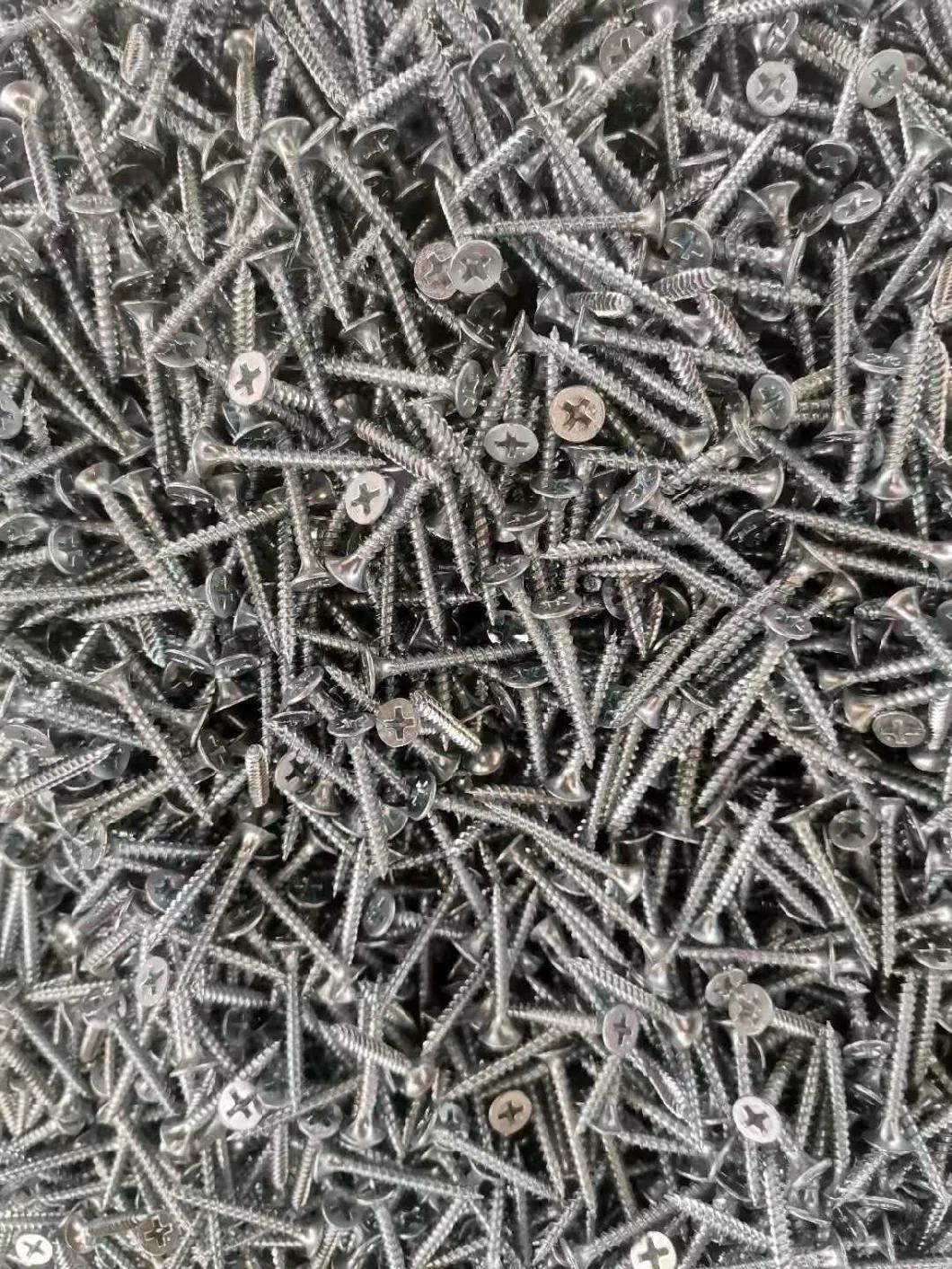 Flat Countersunk Head Hole Phillips Head Finish Zinc Plated Chipboard Screws