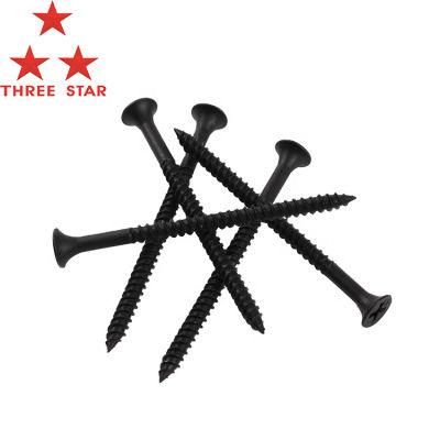 Congo Namibia Zambia Market/#6 3.5mm Carbon Steel Black Phosphated Fine Thread Self Drilling Screws Gypsum Board Screws Drywall Screws