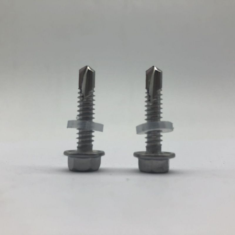 DIN7504K Ss410 Drilling Screw with EPDM Washer