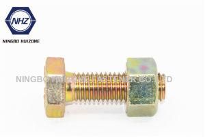 ASTM A325m Half Thread Heavy Hex Bolts with A563m Nuts Zinc Yellow Plated