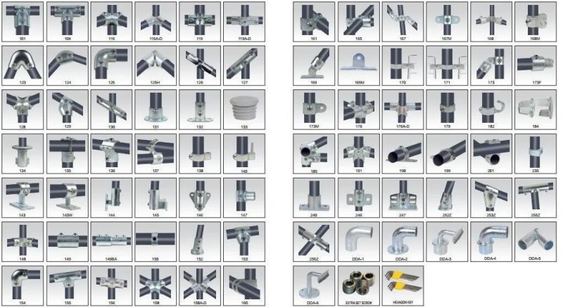 Malleable Iron Galvanized Tube Clamps Pipe Clamps