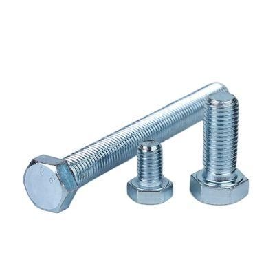 Good Quality Durable Carbon Steel Hex Bolts M10 M12 M16 Fastener Grade 8.8 Zinc Plated Hex Bolts