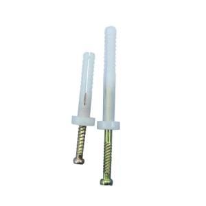 Cn5054 White Color Nylon Round Head Anchor Wall Plugs with Screw