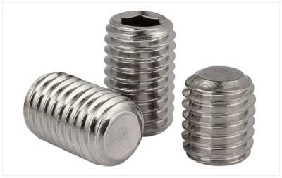 GB/T 77 Titanium Hexagon Socket Set Screws with Flat Point