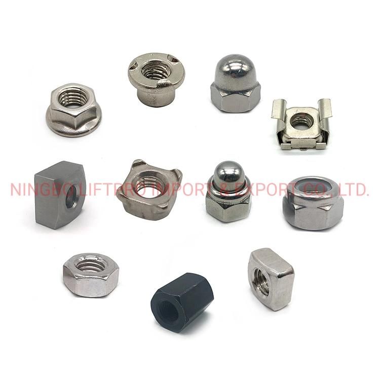 China Manufacture Heavy Hex Head Coupling Nuts DIN 934 M3 M6 M10 M12 M25 M32 M60 M64 Hot DIP Galvanized Stainless Steel Hex Nut