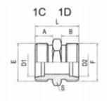 Hydraulic Adaptor Stainless Steel Metric Male 24° H. T. Hose Ends Hose Fitting