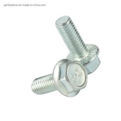 DIN6921 Customized Zinc Plated Carbon Steel Hexagon Flange Bolts