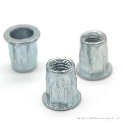 Riveting Nut, Reduce Hex Head Close End Insert Steel Nuts Open Type