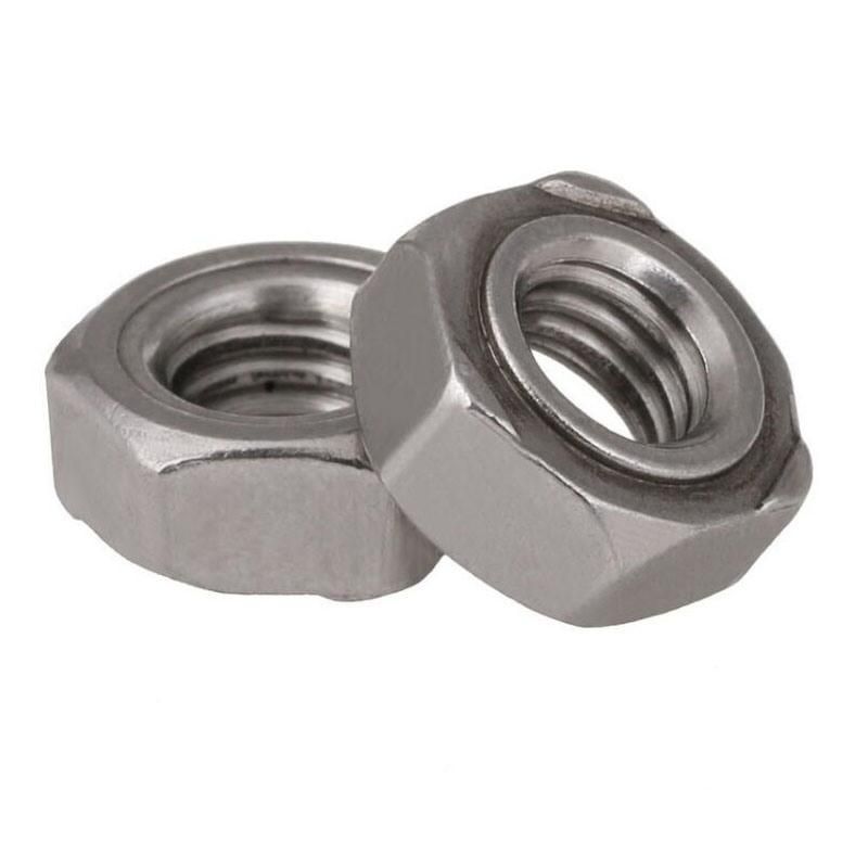 DIN 929 Stainless Steel SUS304 Ss M5 M6 M8 Hexagon Hex Weld Nuts