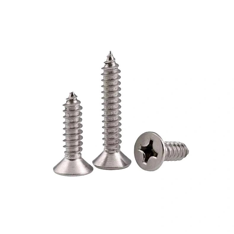 White Color Flat Head Self Tapping Screws Chipboard Screws Wholesale