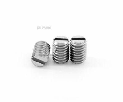 GB73 Titanium Screw Marine Hardware Slotted Set Screws with Flat Point