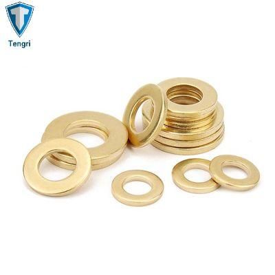 4.8 8.8 10.9 Carbon Steel Metal Flat Washer DIN9021 Zinc Plated Washers DIN125 Brass Plain Washer