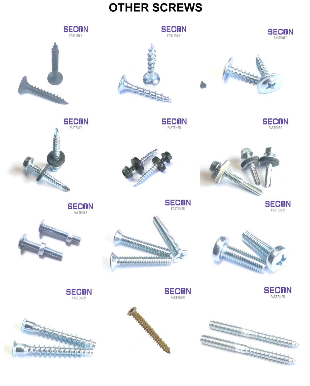 China Screw Factory Chipboard Screw Pozi Drive/Square Drice/Torx/Stainless Steel/Wood Screw/Drilling Screw/Tapping Screw/Confirmat Screw/Hanger Bolt/Tornillo