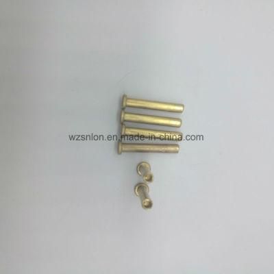 High Strength Copper Plated Semi-Tubular Pan Head Rivets