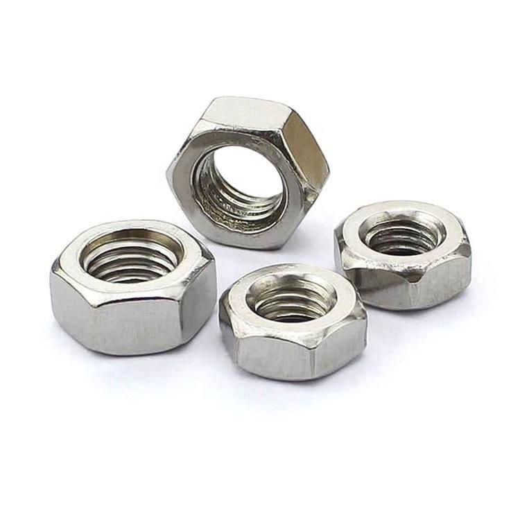 Stainless Steel 304 316 DIN934 ASTM 18.2.2 Hex Nuts
