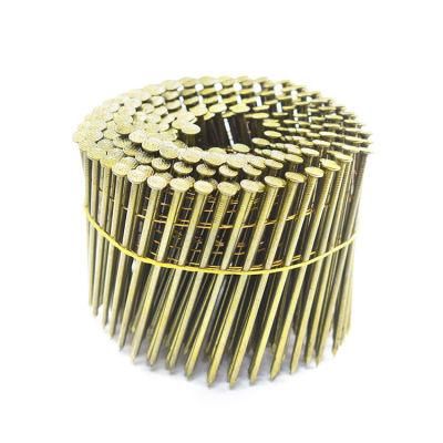Yellow Copper Coil Roofing Nail for Sale