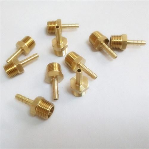 Brass Male Nipple Hose Barb Fitting for Mold Component