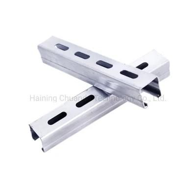 Stable Quality Slotted Support Strut HDG C-Channel for Anti-Seismic Bracing Support System