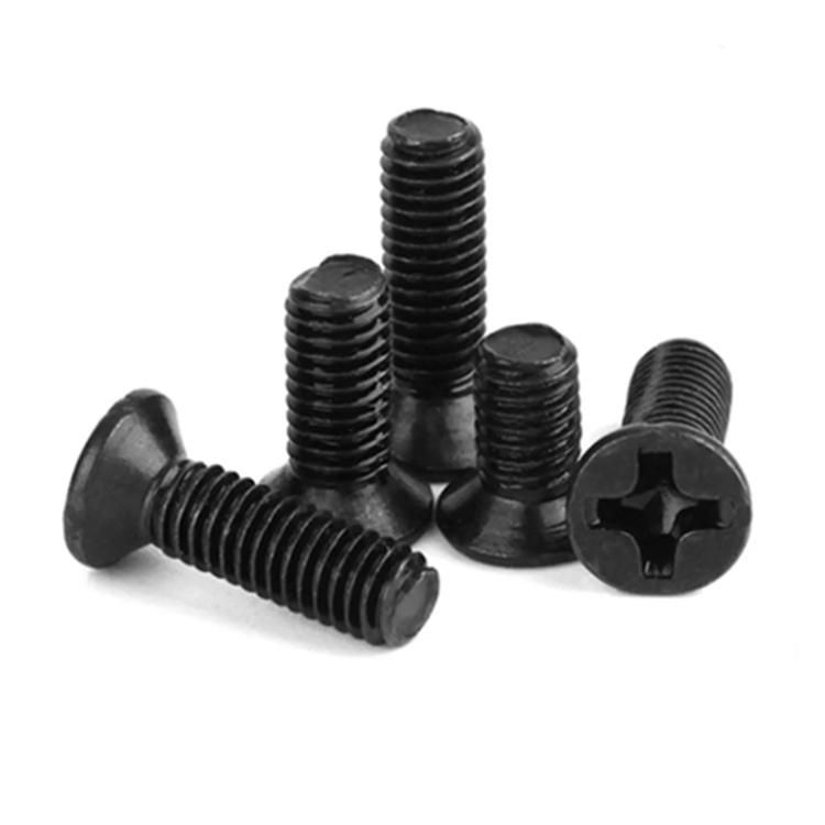 DIN965 Carbon Steel Black Oxide Grade8.8 Phillips Flat Head Screw (DIN965)