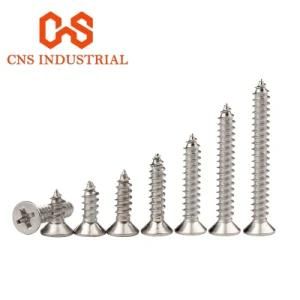 Stainless Steel Cross Recessed Countersunk Head Self-Tapping Screw DIN7982