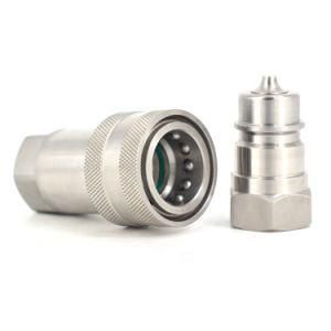 SS304 / SS316 Stainless Steel Hydraulic Fitting ISO-7241-1 Quick Coupling
