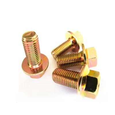 High Strength Bolt DIN6921 Carbon Steel Grade 8.8 10.9 12.9 Hex Head Flang Bolt
