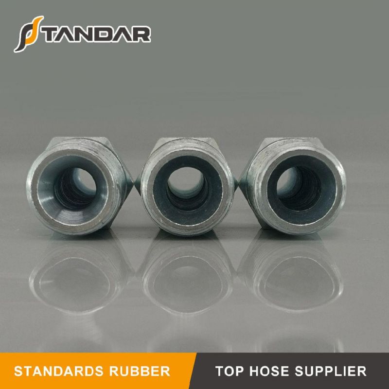 Thread High Pressure Steel Hydraulic Fitting with Ferrules