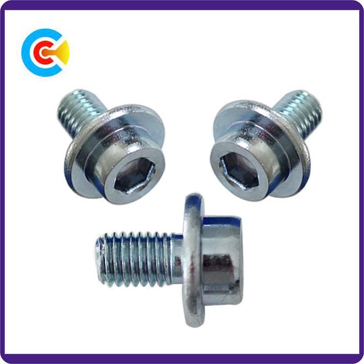 DIN/ANSI/BS/JIS Carbon-Steel/Stainless-Steel Non-Standard Hexagonal with Round Head Knurled Screws