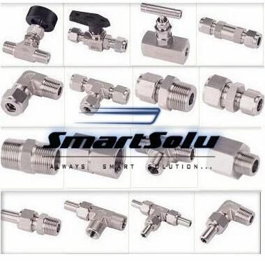 Stainless Steel Twin Ferrule Tee Fitting