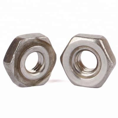 Cheap Price DIN929 Hexagonal Hex Weld Nut Stainless Steel Plain Factory Good Quality High Speed Forming Machine
