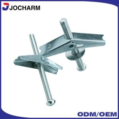 Steel Wood Spring Toggle Bolt Anchor with C Type Screw